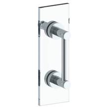 Watermark 111-0.1-12SDP-WH - Sutton 12'' shower door pull with knob/ glass mount towel bar with hook