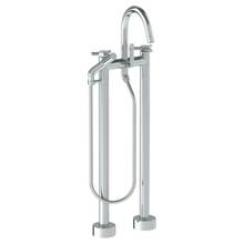 Watermark 111-8.3-SP5-GP - Floor Standing Gooseneck Bath Set with Slim Hand Shower