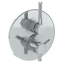 Watermark 111-T20-SP4-GP - Wall Mounted Thermostatic Shower Trim with built-in control, 7 1/2''