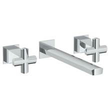 Watermark 125-5-BG5-WH - Wall Mounted 3 Hole Bath Set