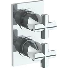 Watermark 125-T25-BG5-GP - Wall Mounted Mini Thermostatic Shower Trim with built-in control, 3 1/2'' x 6 1/4'&