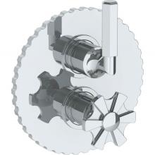 Watermark 133-T20-JA4-PC - Wall Mounted Thermostatic Shower Trim with built-in control, 6 1/4'' X 8''
