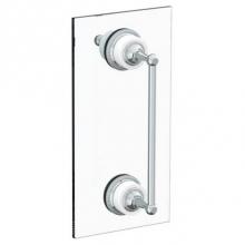 Watermark 180-0.1-12SDP-DD-PC - Venetian 12'' Shower Door Pull With Knob/ Glass Mount Towel Bar With Hook