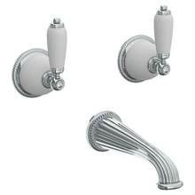 Watermark 180-5-CC-GP - Wall Mounted 3 Hole Bath Set