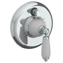 Watermark 180-P90-CC-WH - Wall Mounted Pressure Balance Shower Trim with Diverter, 7'' dia.