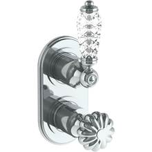 Watermark 180-T25-AA-GP - Wall Mounted Mini Thermostatic Shower Trim with built-in control, 3 1/2'' x 6 1/4'&