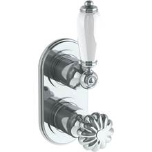 Watermark 180-T25-DD-GP - Wall Mounted Mini Thermostatic Shower Trim with built-in control, 3 1/2'' x 6 1/4'&