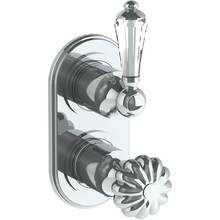 Watermark 180-T25-SWU-GP - Wall Mounted Mini Thermostatic Shower Trim with built-in control, 3 1/2'' x 6 1/4'&