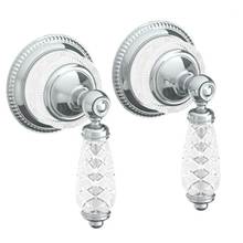 Watermark 180-WTR2-BB-GP - Wall Mounted 2-Valve Shower Trim