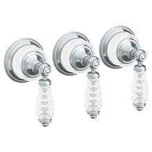 Watermark 180-WTR3-BB-WH - Wall Mounted 3-Valve Shower Trim