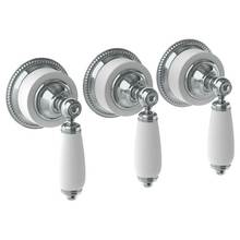 Watermark 180-WTR3-DD-GP - Wall Mounted 3-Valve Shower Trim