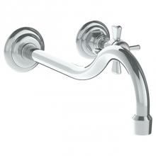 Watermark 206-1.2L-S1-PC - Wall Mounted 2 Hole Lavatory Set with 11'' CTC Spout