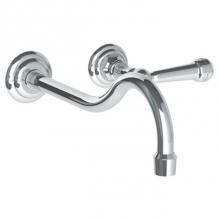 Watermark 206-1.2L-S2-PC - Wall Mounted 2 Hole Lavatory Set with 11'' CTC Spout