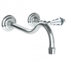 Watermark 206-1.2L-SWA-PC - Wall Mounted 2 Hole Lavatory Set with 11'' CTC Spout