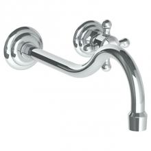 Watermark 206-1.2L-V-PC - Wall Mounted 2 Hole Lavatory Set with 11'' CTC Spout