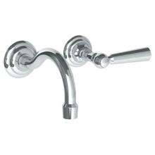 Watermark 206-1.2S-S1A-PC - Wall Mounted 2 Hole Lavatory Set with 5 7/8'' CTC Spout