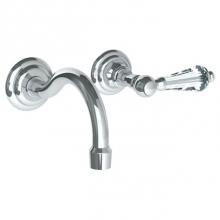 Watermark 206-1.2S-SWA-PC - Wall Mounted 2 Hole Lavatory Set with 5 7/8'' CTC Spout
