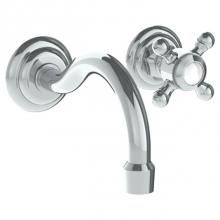 Watermark 206-1.2S-V-PC - Wall Mounted 2 Hole Lavatory Set with 5 7/8'' CTC Spout