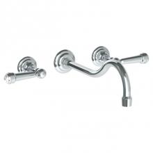 Watermark 206-2.2L-S2-PC - Wall Mounted 3 Hole Lavatory Set with 10 7/8'' CTC Spout