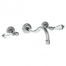Watermark 206-2.2M-SWA-PC - Wall Mounted 3 Hole Lavatory Set with 8 3/4'' CTC Spout