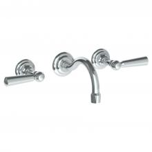 Watermark 206-2.2S-S1A-PC - Wall Mounted 3 Hole Lavatory Set with 5 7/8'' CTC Spout