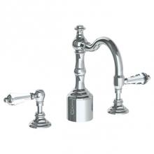 Watermark 206-2X-SWA-PC - Deck Mounted 3 Hole Extended Lavatory Set