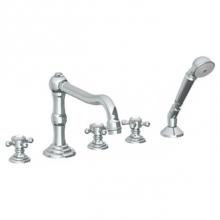 Watermark 206-8.1-V-PC - Deck Mounted 5 Hole Bath Set