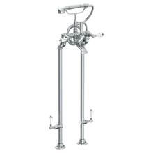 Watermark 206-8.3STP-SWA-WH - Floor Standing Bath Set with Hand Shower and Shut-Off Valves