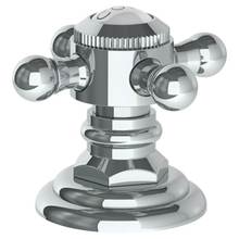 Watermark 206-DTC-V-GP - Trim For Deck Mounted Valve.  Porcelain cross and lever buttons engraved ''COLD'&ap