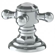 Watermark 206-DTD-V-PC - Trim For Deck Mounted Valve.  Plain porcelain button