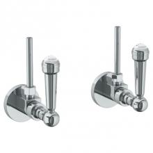 Watermark 206-MAS2-S2-PC - Lavatory Angle Stop Kit -1/2'' IPS x 3/8'' OD Compression