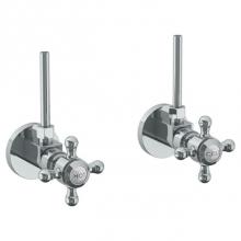 Watermark 206-MAS2-V-PC - Lavatory Angle Stop Kit -1/2'' IPS x 3/8'' OD Compression