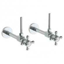 Watermark 206-MAS3-V-PC - Lavatory Angle Stop Kit -1/2'' Sweat x 3/8'' OD Compression
