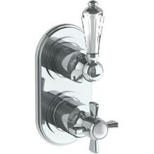 Watermark 206-T25-SWA-GP - Wall Mounted Mini Thermostatic Shower Trim with built-in control, 3 1/2'' x 6 1/4'&