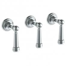 Watermark 206-WTR3-S2-PC - Wall Mounted 3-Valve Shower Trim