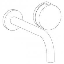 Watermark 21-1.2M-E2-PC - Wall Mounted 2 Hole Lavatory Set with 8 3/4'' spout