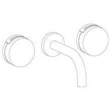 Watermark 21-2.2S-E2-UPB - Wall Mounted 3 Hole Lavatory Set with 6'' spout