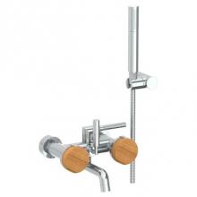 Watermark 21-5.2-E2-PC - Wall Mounted Exposed Bath Set with Hand Shower