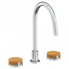 Watermark 21-7-E2-PC - Deck Mounted 3 Hole Square Top Kitchen Set