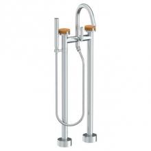 Watermark 21-8.3-E2-PC - Floor Standing Bath set with Slim Hand Shower