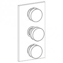 Watermark 21-T30-E2-UPB - Wall Mounted Thermostatic Shower Trim with 2 built-in controls, 6 1/4'' x 12''