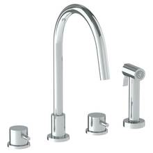 Watermark 22-7.1G-TIB-GP - Deck Mounted 4 Hole Gooseneck Kitchen Set -  Includes Side Spray