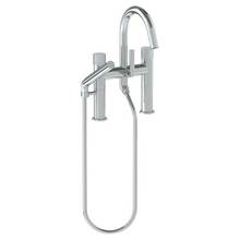 Watermark 22-8.2-TIA-WH - Deck Mounted Exposed Gooseneck Bath Set with Hand Shower