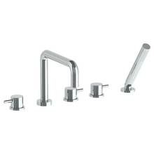 Watermark 22-8.26.1-TIB-GP - Deck Mounted 5 hole Square Bath set