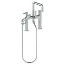 Watermark 22-8.26.2-TIB-WH - Deck Mounted Exposed Square Bath Set with Hand Shower