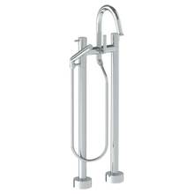 Watermark 22-8.3-TIB-GP - Floor Standing Bath set with Gooseneck Spout and Slim Hand Shower