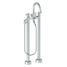 Watermark 22-8.3V-TIB-GP - Floor Standing Bath set with Gooseneck Spout and Volume Hand Shower