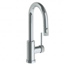 Watermark 22-9.3PG2-TIC-PC - Deck Mounted 1 Hole Gooseneck Prep Faucet with Pull Down Spray