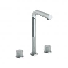 Watermark 22-9P3-TIA-PC - Deck Mounted 3 Hole Square Top Prep Faucet with Pull Out Spray