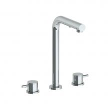 Watermark 22-9P3-TIB-PC - Deck Mounted 3 Hole Square Top Prep Faucet with Pull Out Spray